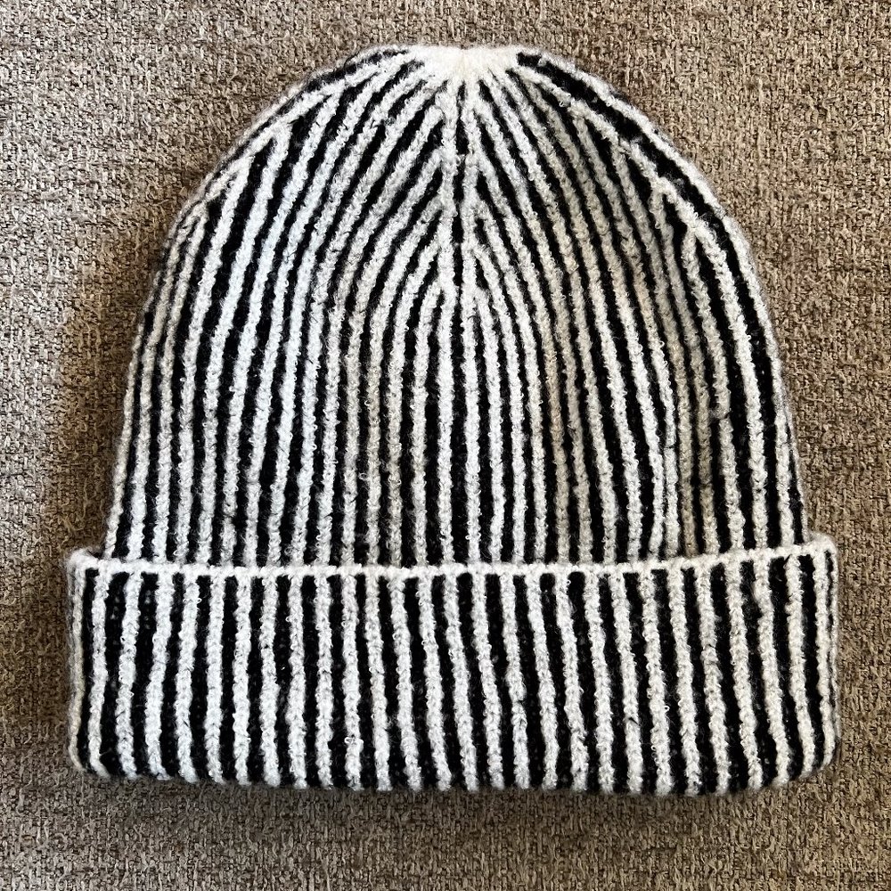 Striped Topshop Textured Beanie
